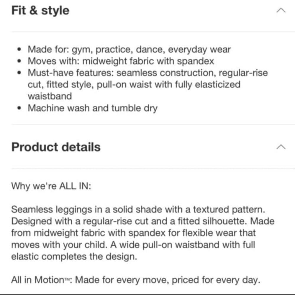 All in Motion Seamless Leggings Textured Joggers Bundle Sweatpants Set XL (14) - Picture 8 of 12